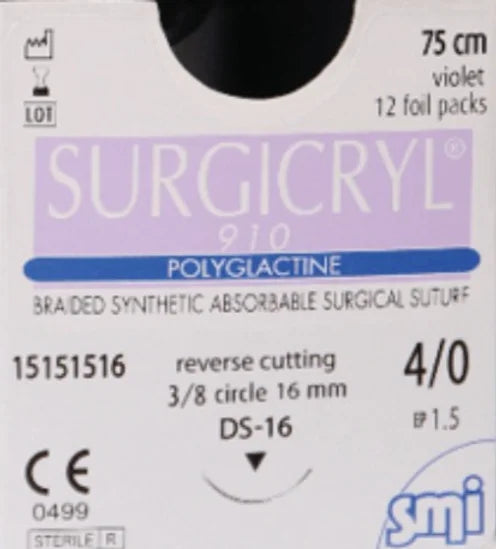 Surgicryl - Riassorbibile 4/0