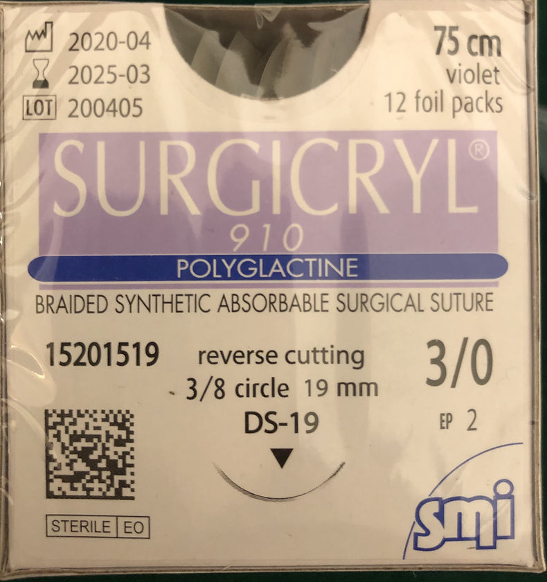 Surgicryl - Riassorbibile  3/0